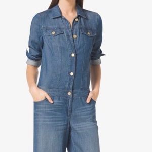 MICHAEL Michael Kors Denim Wideleg Jumpsuit size 2